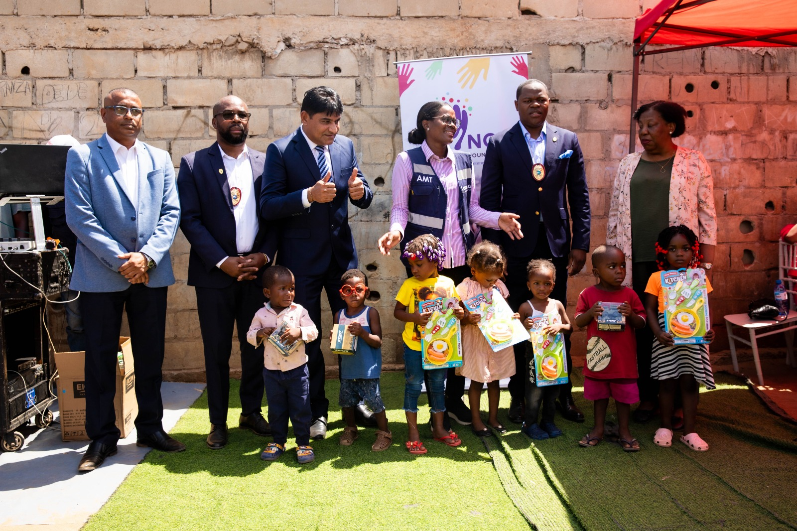 Image of Civil Diplomat Mário Jorge, AMENA Diáspora, and Noble Care Foundation partner Talatona