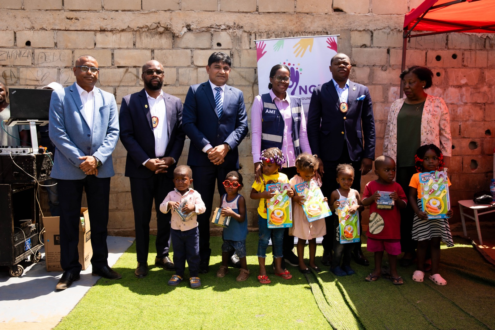 Image of Civil Diplomat Mário Jorge, AMENA Diáspora, and Noble Care Foundation partner Talatona