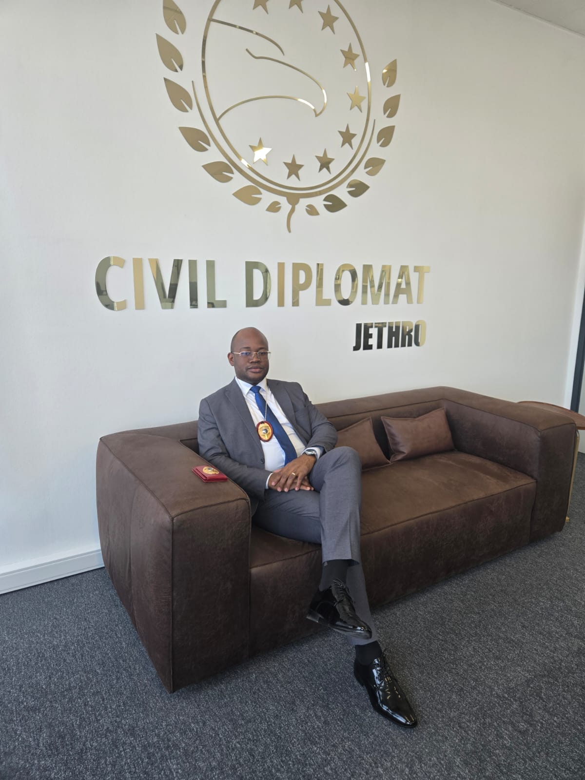 Civil Diplomat Cristiano Chizeca at Jethro International Headquarters Europe.