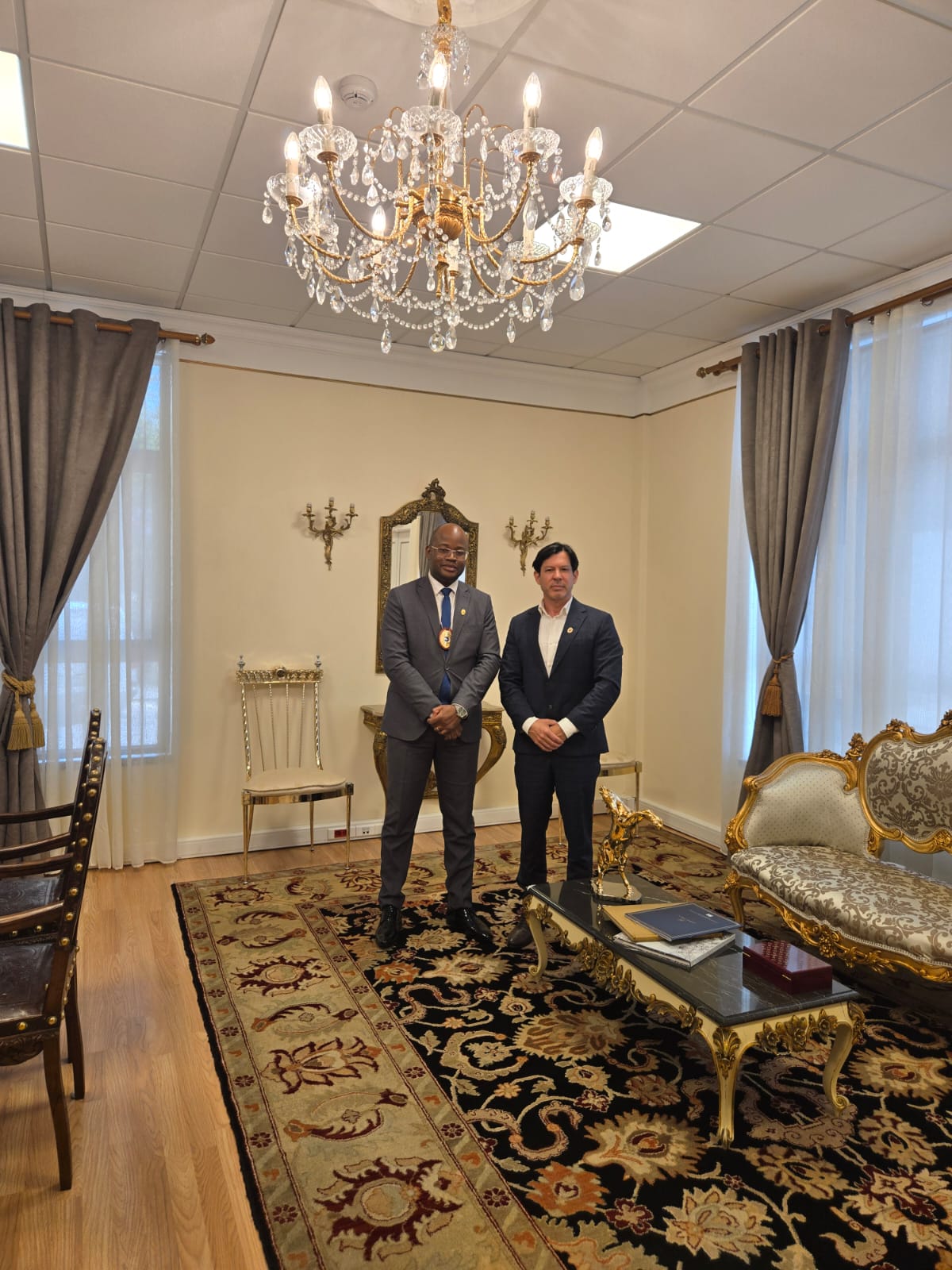 Civil Diplomat Cristiano Chizeca at Jethro International Headquarters Europe.