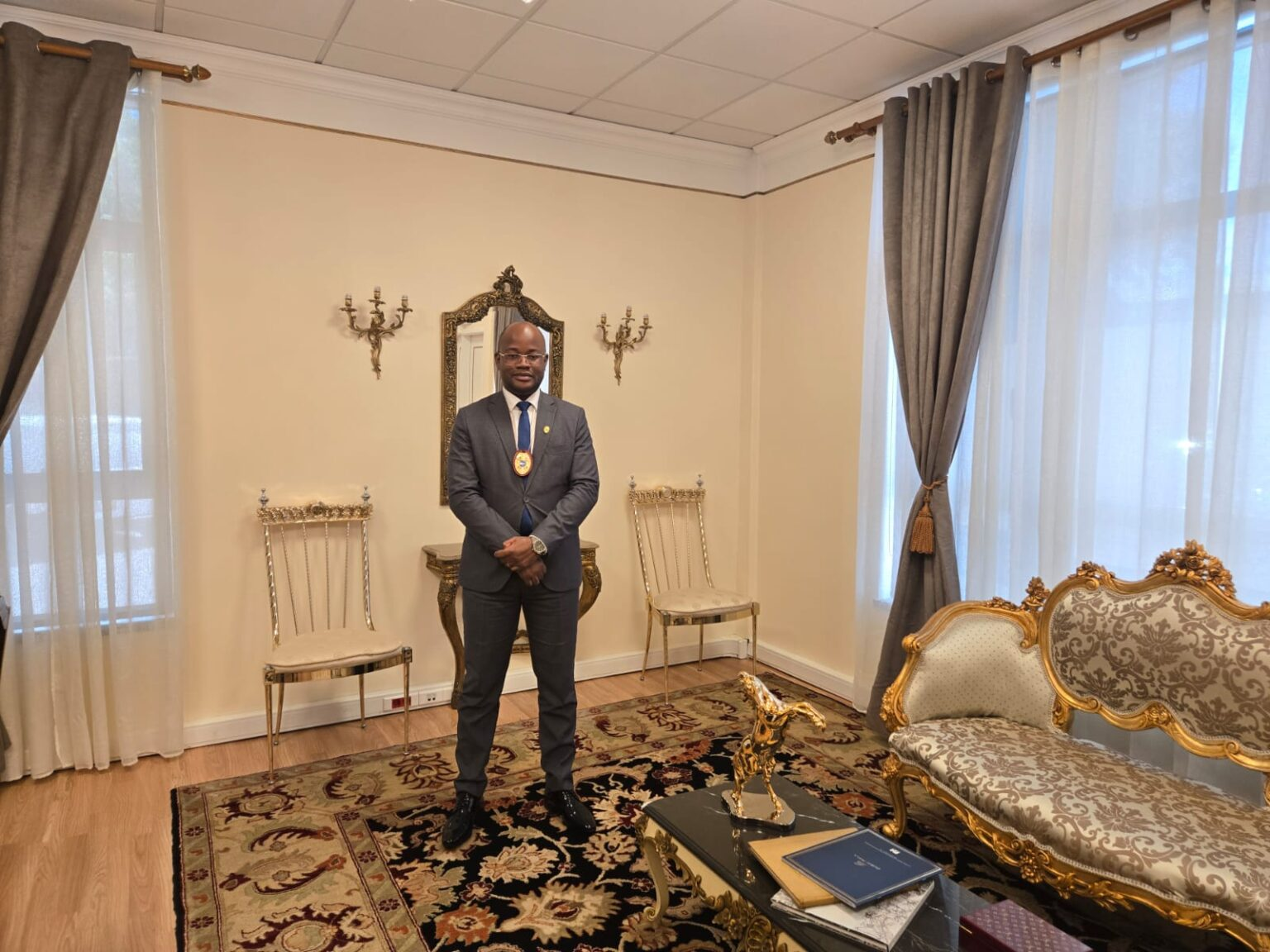 Civil Diplomat Cristiano Chizeca at Jethro International Headquarters Europe.