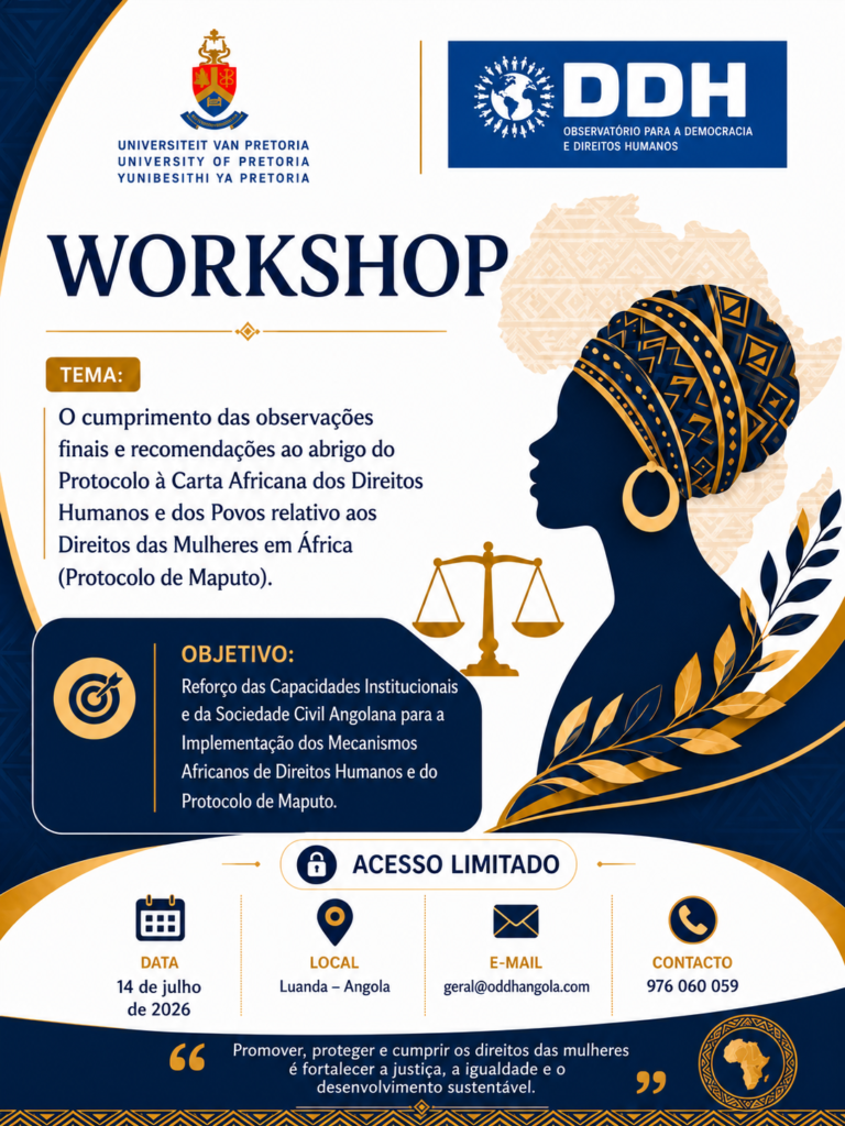 Civil Diplomat Tomás Mumbundo Joins Angola Human Rights Workshop